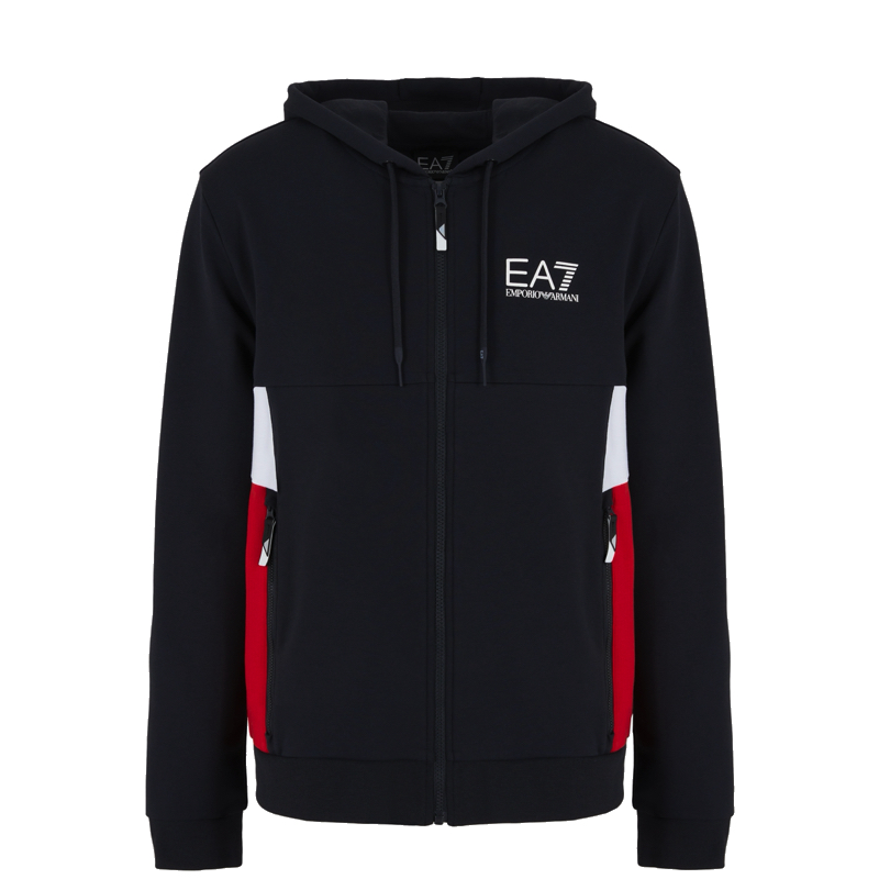 Bluza cu fermoar EA7 M HOODIE FZ COPL Barbati