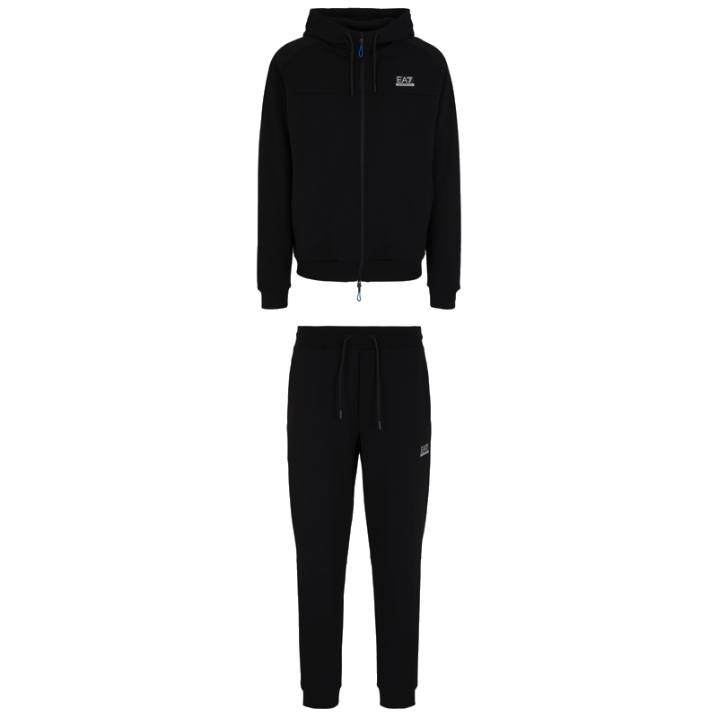 Trening EA7 M T-SUIT HOODIE FZ CH Barbati