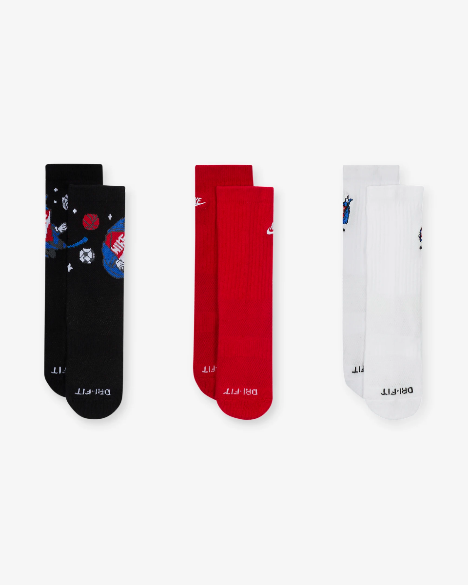 Sosete Nike NHB3PK CREW BOYS BOXY SOCK Copii